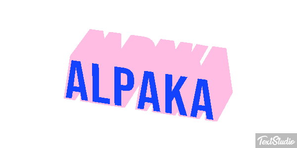 Alpaka Texteffekt