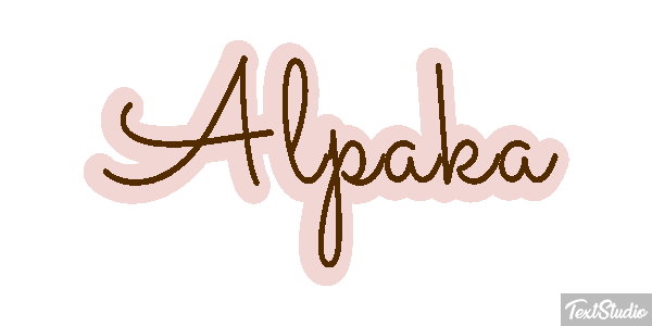 Alpaka Texteffekt