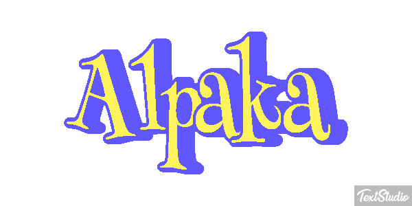 Alpaka Texteffekt