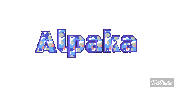 Alpaka Texteffekt