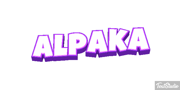 Alpaka Texteffekt