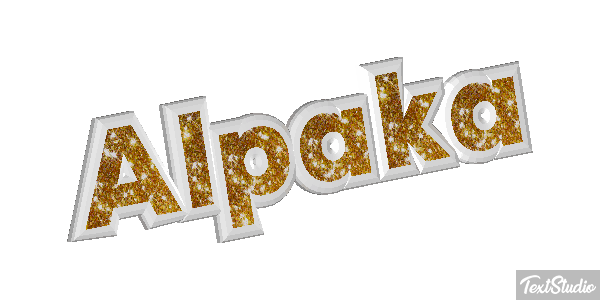 Alpaka Texteffekt