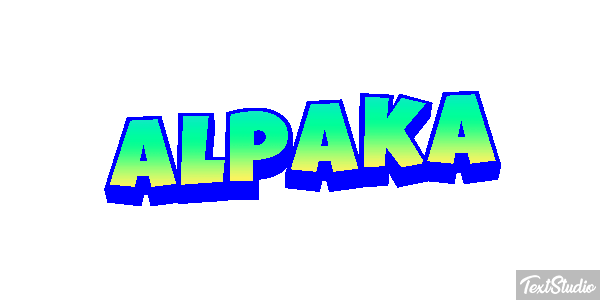 Alpaka Texteffekt