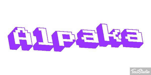 Alpaka Texteffekt