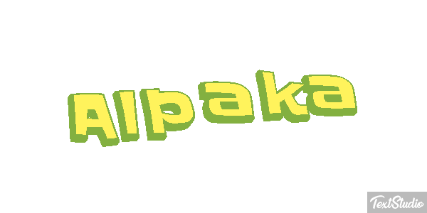 Alpaka Texteffekt