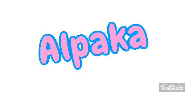Alpaka Texteffekt