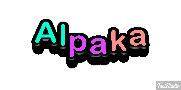 Alpaka Texteffekt