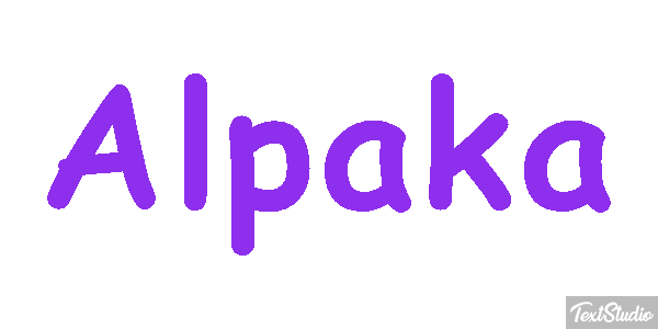 Alpaka Texteffekt