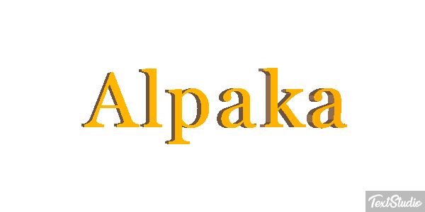 Alpaka Texteffekt