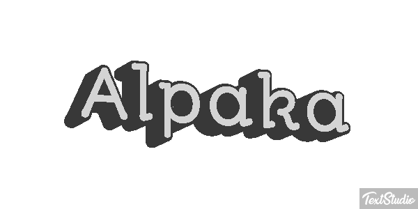 Alpaka Texteffekt