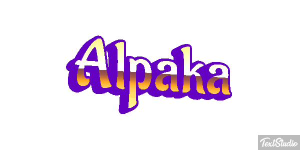 Alpaka Texteffekt
