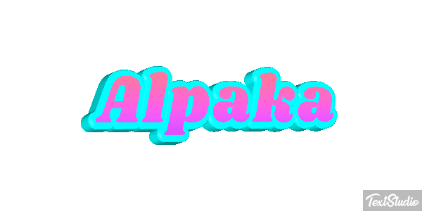 Alpaka Texteffekt