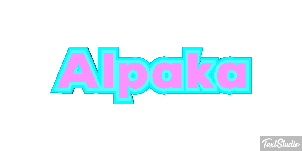 Alpaka Texteffekt