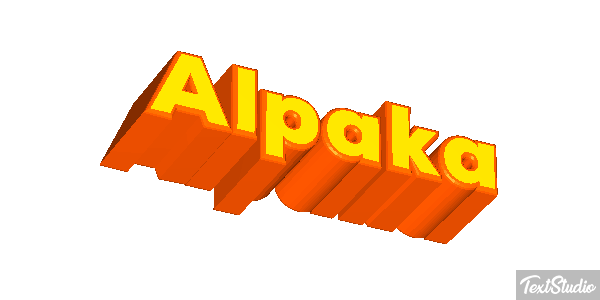 Alpaka Texteffekt