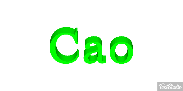 Cao Text effect