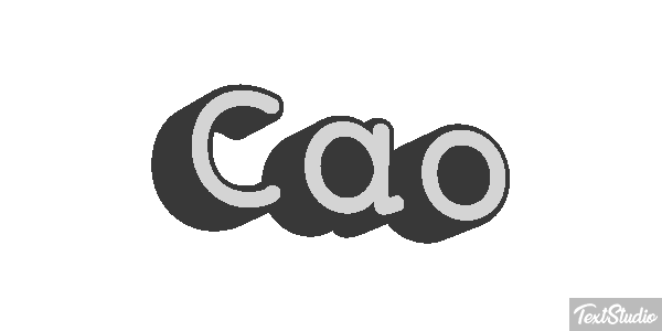Cao Text effect