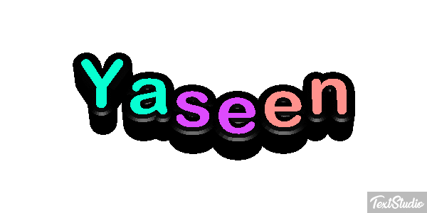 Yaseen Text effect