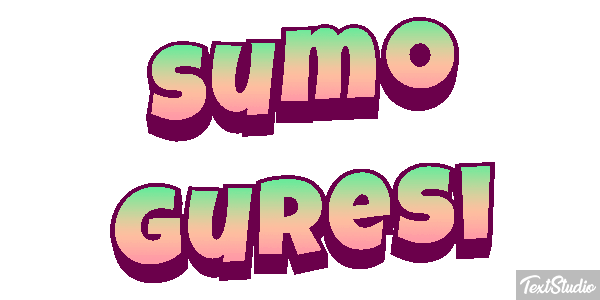 Sumo Güreşi Metin efekti