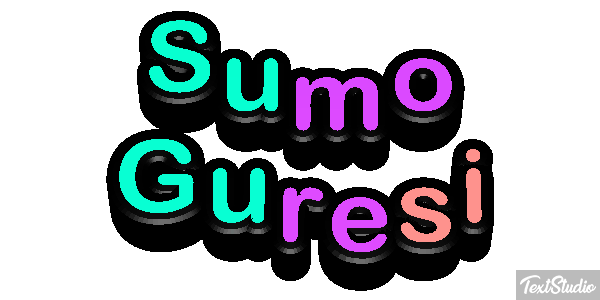 Sumo Güreşi Metin efekti