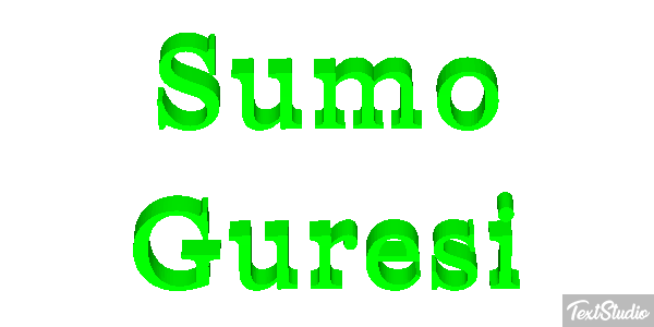 Sumo Güreşi Metin efekti