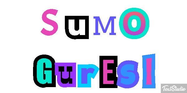 Sumo Güreşi Metin efekti