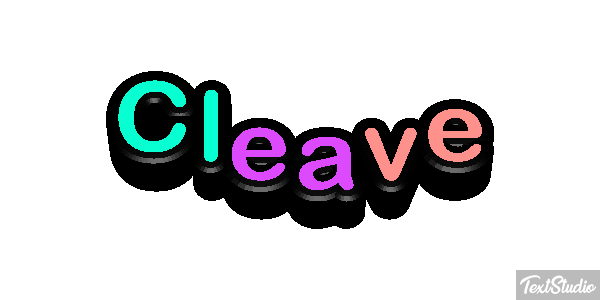Cleave テキスト効果