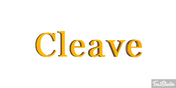 Cleave テキスト効果