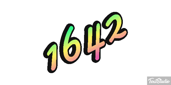 1642 Texteffekt