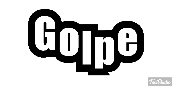 Golpe Text effect