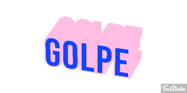 Golpe Text effect