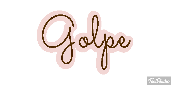 Golpe Text effect