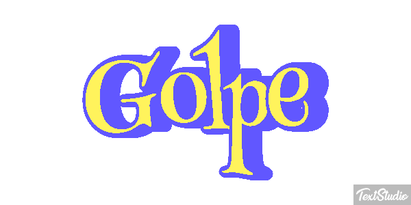 Golpe Text effect