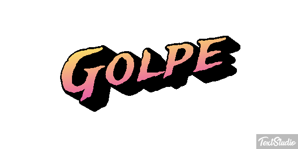 Golpe Text effect