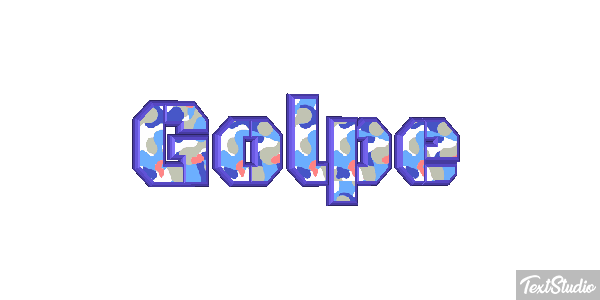 Golpe Text effect