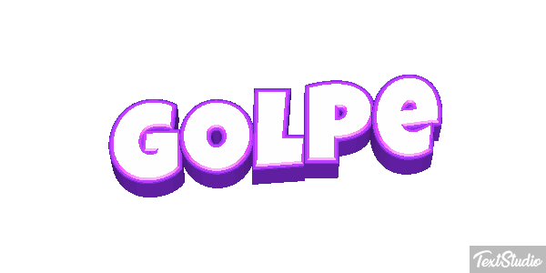 Golpe Text effect
