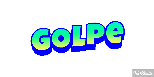 Golpe Text effect