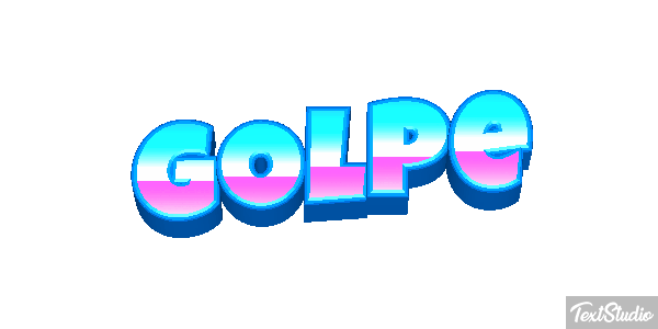 Golpe Text effect