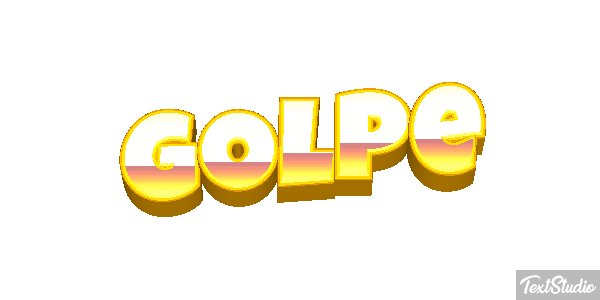 Golpe Text effect