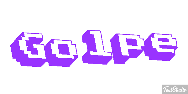 Golpe Text effect