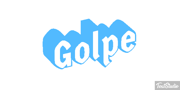 Golpe Text effect