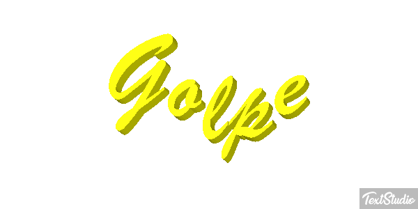 Golpe Text effect