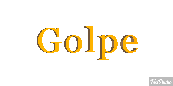 Golpe Text effect