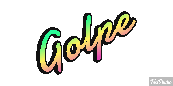 Golpe Text effect