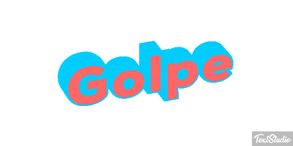 Golpe Text effect