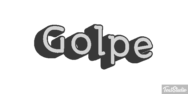 Golpe Text effect
