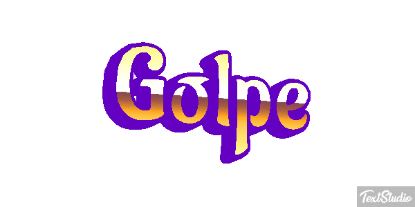 Golpe Text effect