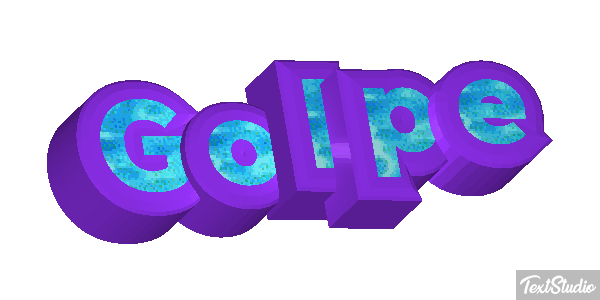 Golpe Text effect