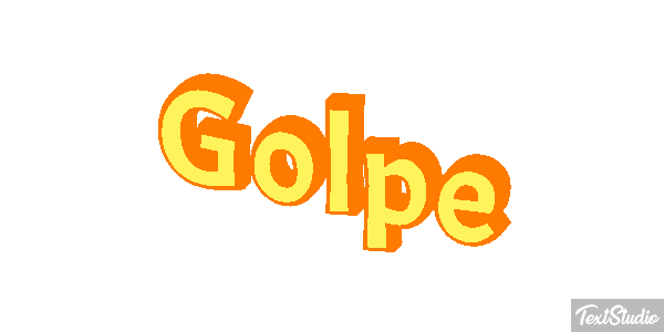 Golpe Text effect
