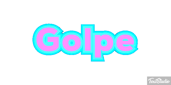 Golpe Text effect