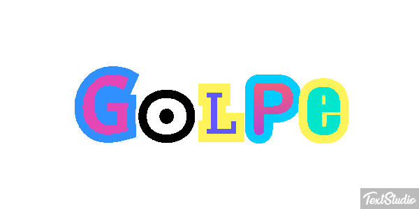 Golpe Text effect